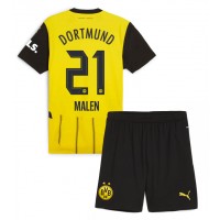 Maglie da calcio Borussia Dortmund Donyell Malen #21 Prima Maglia Bambino 2024-25 Manica Corta (+ Pantaloni corti)